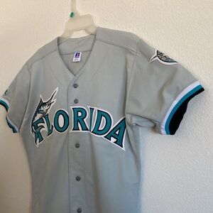 RUSSELL Athletic Authentic Diamond Collection MLB Florida Marlins 90’S Jersey 40